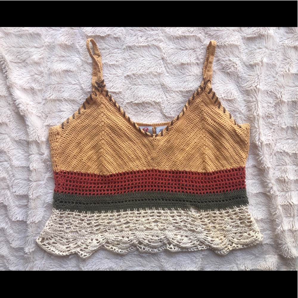 Crochet Multi-Color Tanktop 💛❤️💚 - Picture 2 of 2